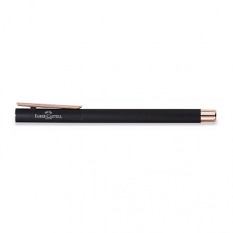Faber-Castell NEO Slim Metall schwarz roségoldfarben Patronenfüllhalter