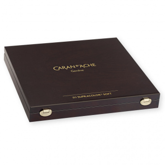 Caran d´Ache Holzkoffer Supracolor Soft 80 Holzfarbstifte