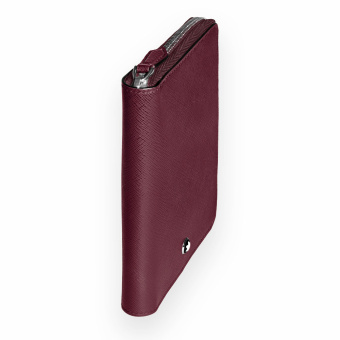 Montblanc Sartorial Leder Etui für 5 Schreibgeräte mit Reissverschluss Cassis