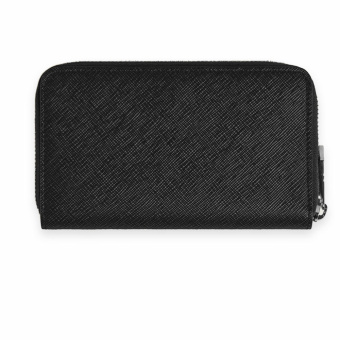 Montblanc Sartorial Brieftasche mit Reissverschluss 12cc Schwarz
