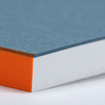 Gmund Letterpress Weekly Planner - Neon orange/blau