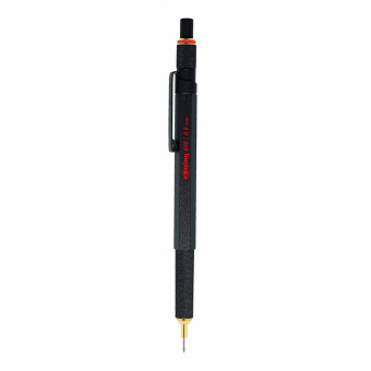 Rotring 800 Feinminenstift mit Drehmechanik und vollversenkbarer Spitze schwarz