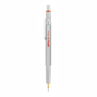 Rotring 800 Feinminenstift mit Drehmechanik und vollversenkbarer Spitze silber