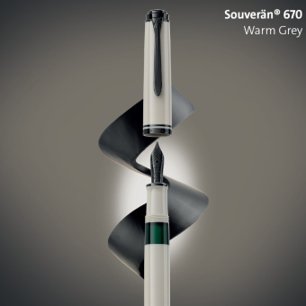 Pelikan Souverän M670 Special Edition Warm Grey Kolbenfüllhalter