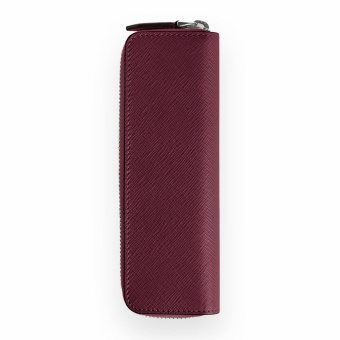 Montblanc Sartorial Leather Case for 1 Writing Instrument with Zip Cassis