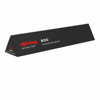 Rotring 800 Feinminenstift mit Drehmechanik und vollversenkbarer Spitze silber
