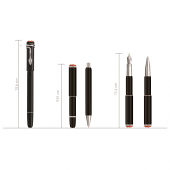 Montblanc Heritage Rouge et Noir Baby Special Edition Füllhalter Schwarz